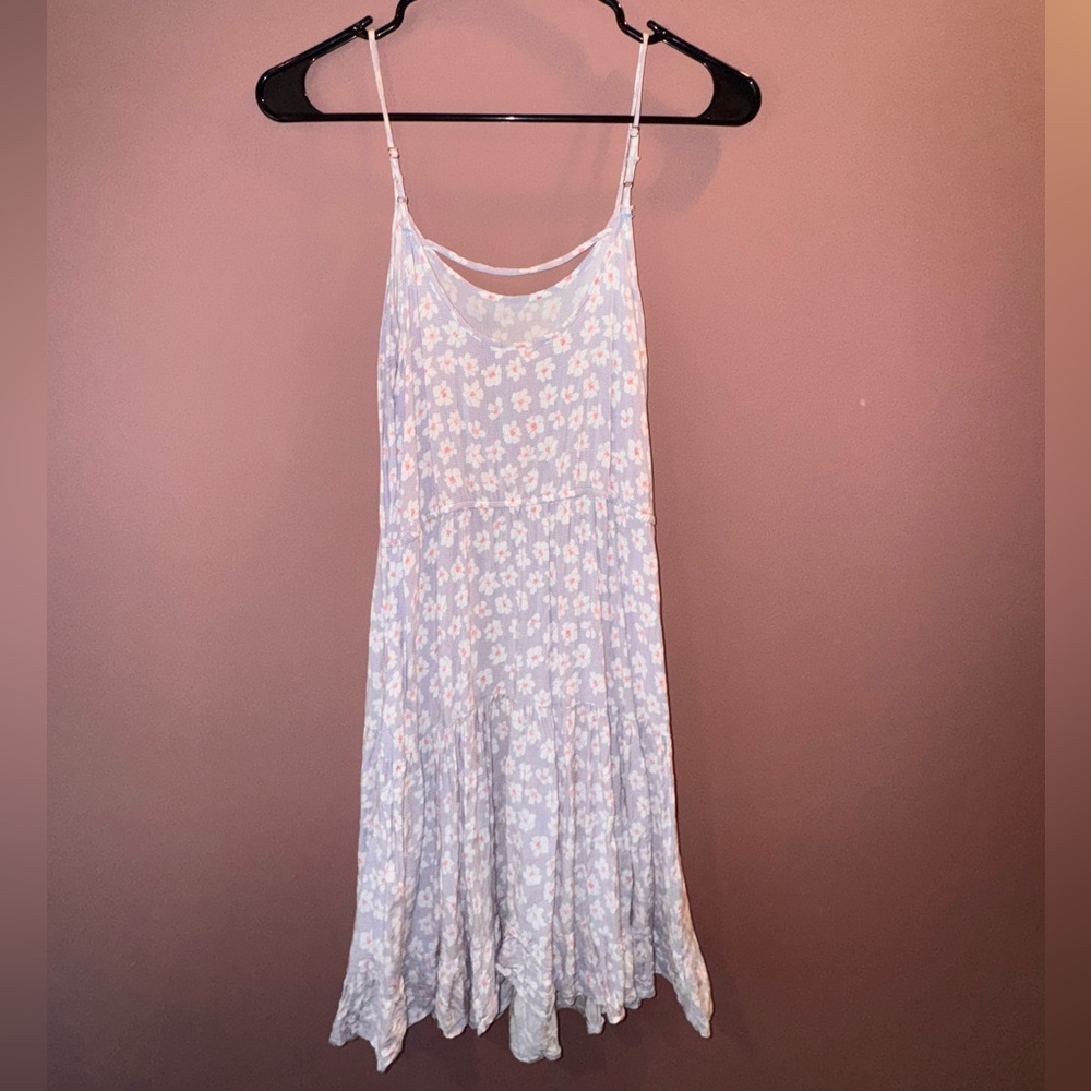 Mine | Purple and White Floral Dress | Tank Dress